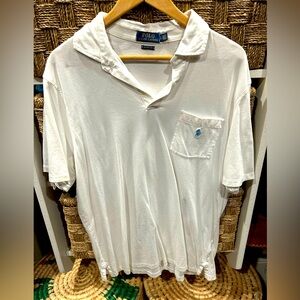 Polo Ralph Lauren men’s white polo shirt with pocket